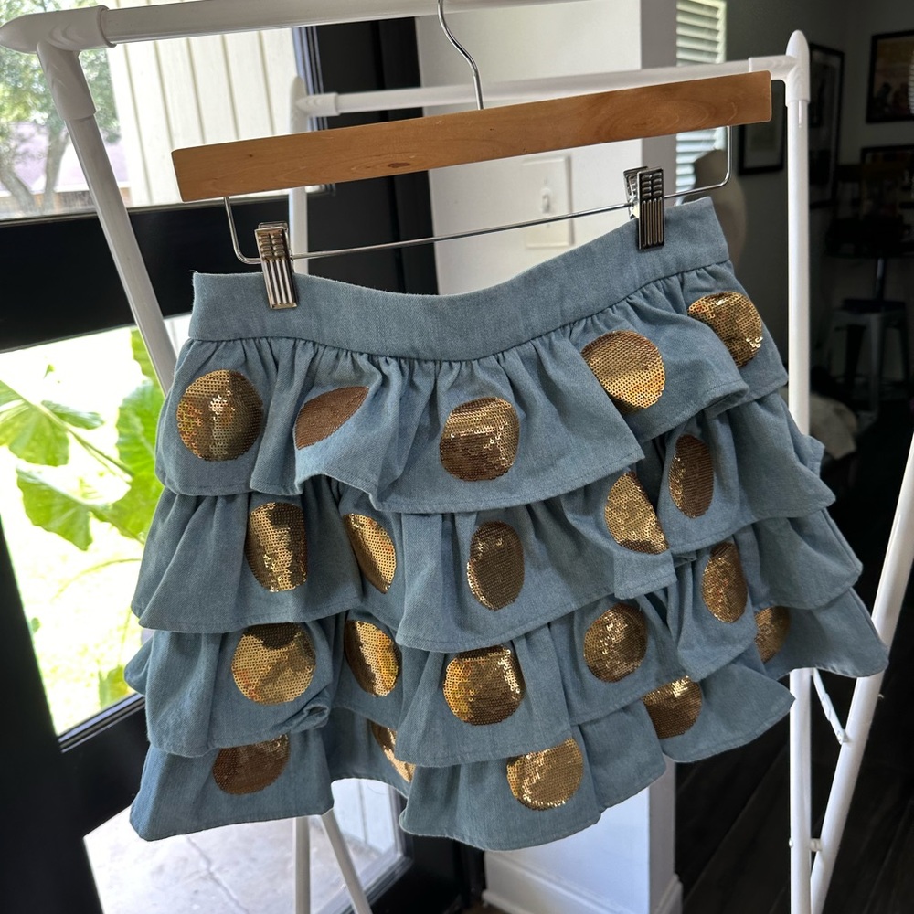 Queen of Sparkles denim skort